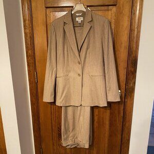 Talbots Tan Wool Pantsuit - Size 12/12P